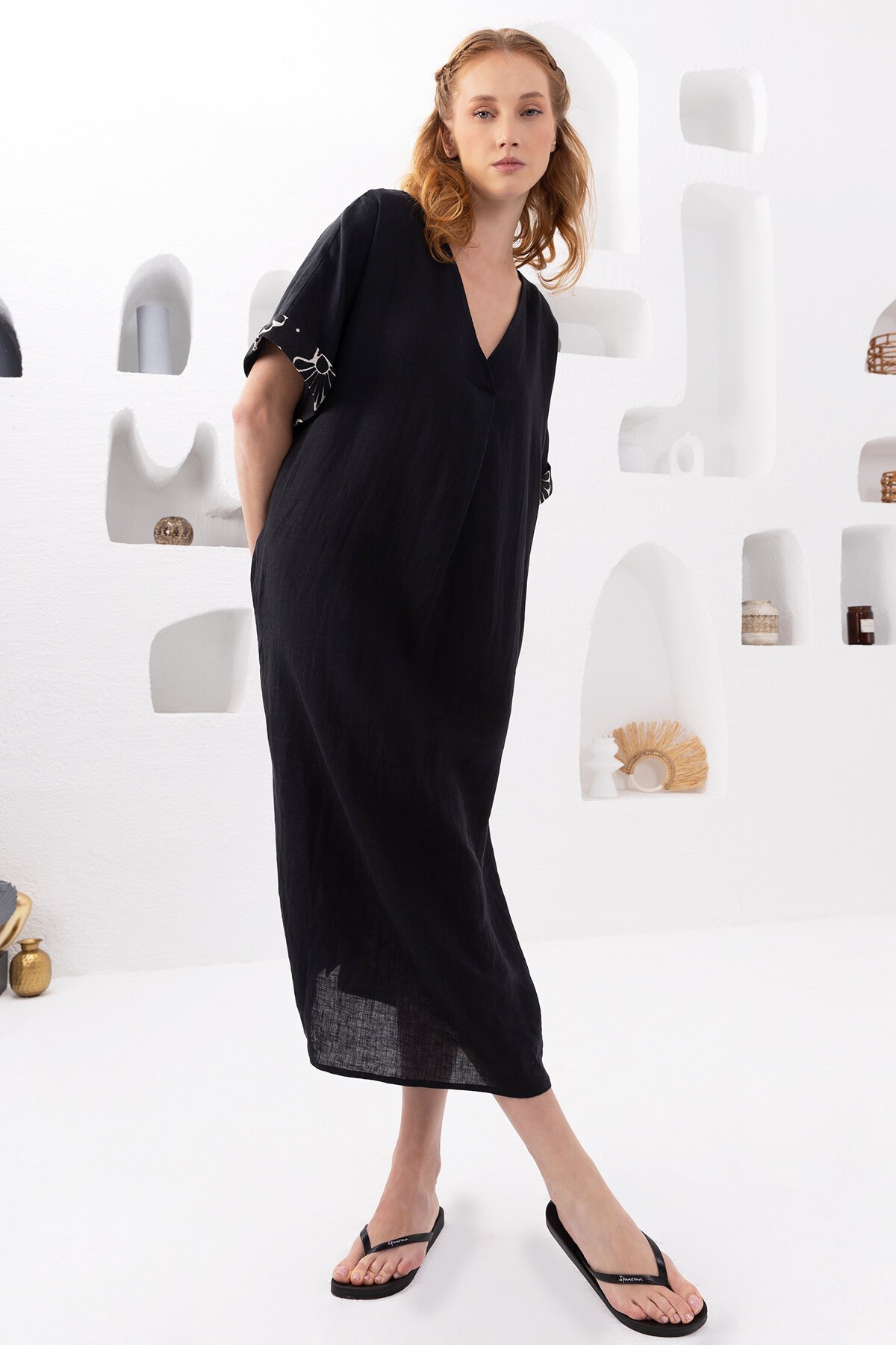Black Natur | Keten Kaftan