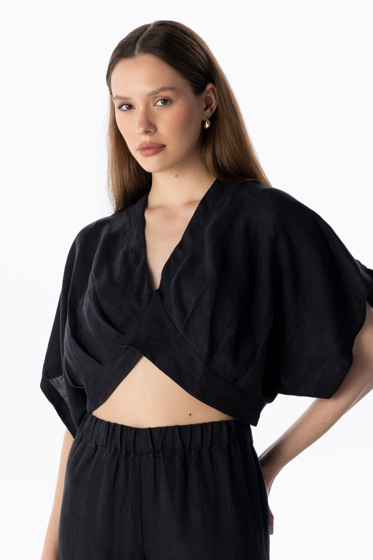 LINEN CROP TOP