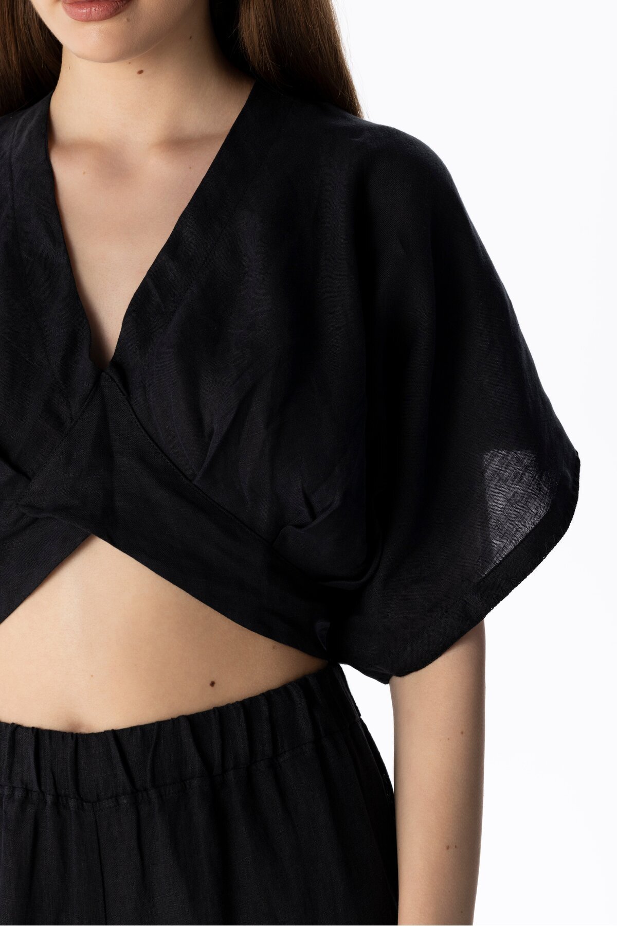 LINEN CROP TOP