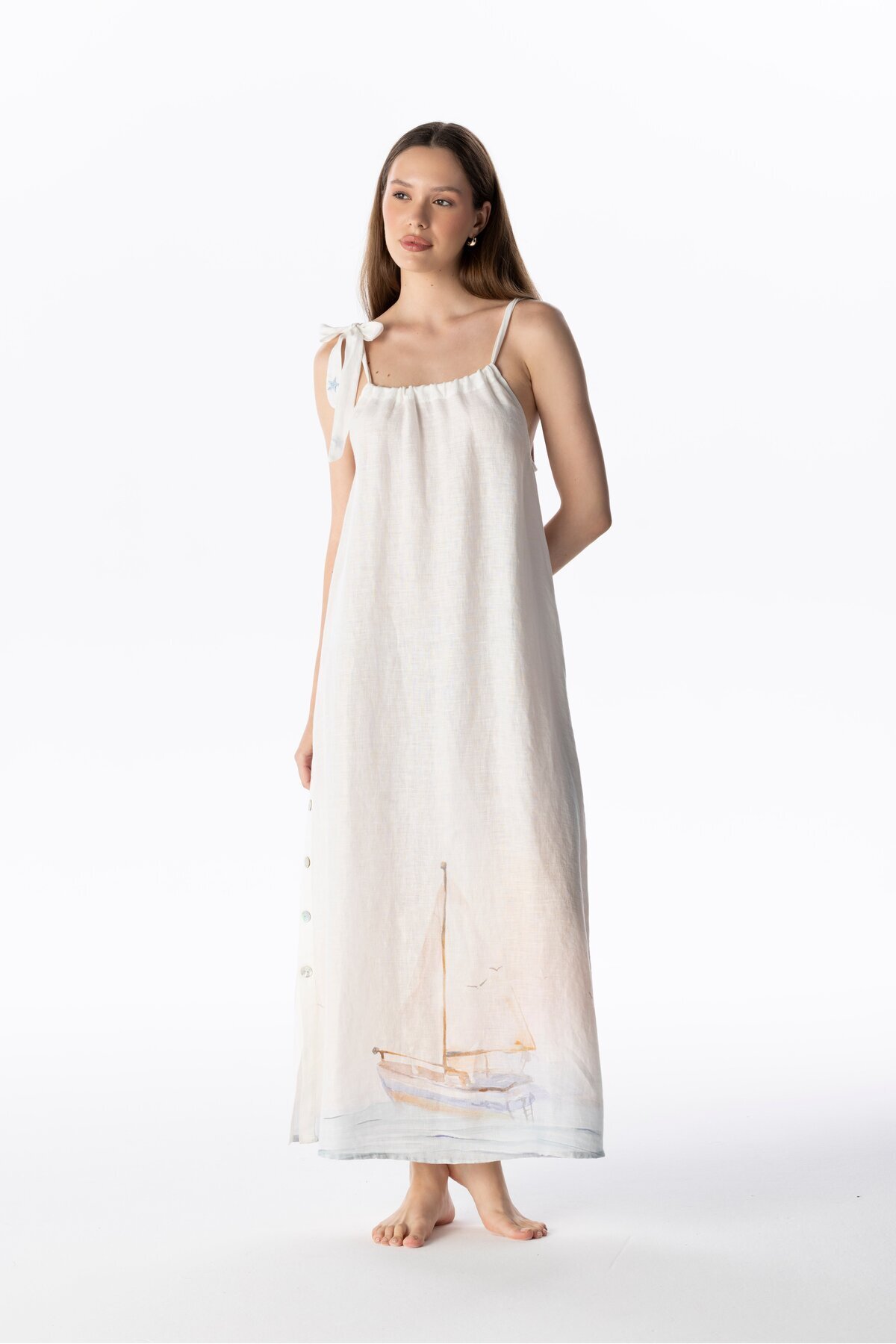 LINEN LONG DRESS
