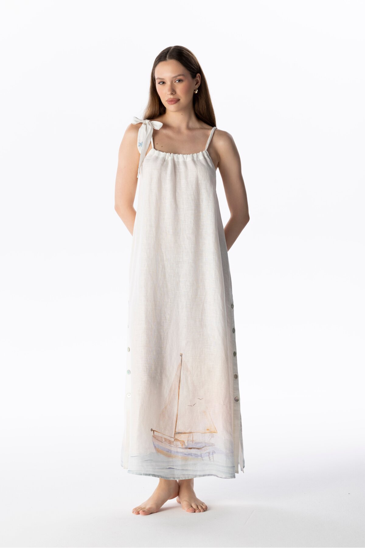 LINEN LONG DRESS