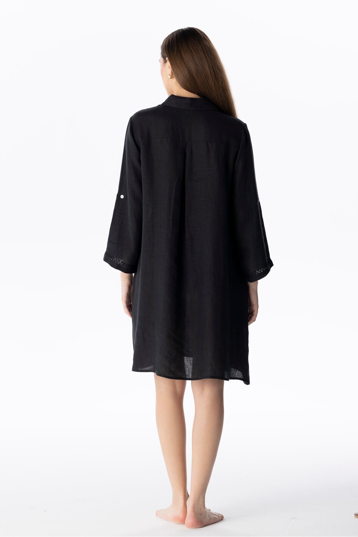 LINEN SHIRT DRESS