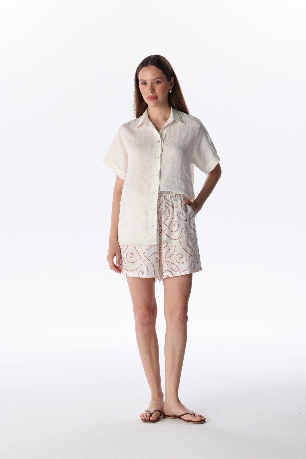 LINEN SHORTS