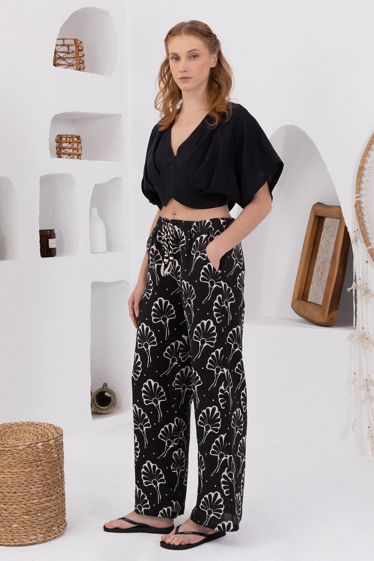 Natur | Keten Pantolon