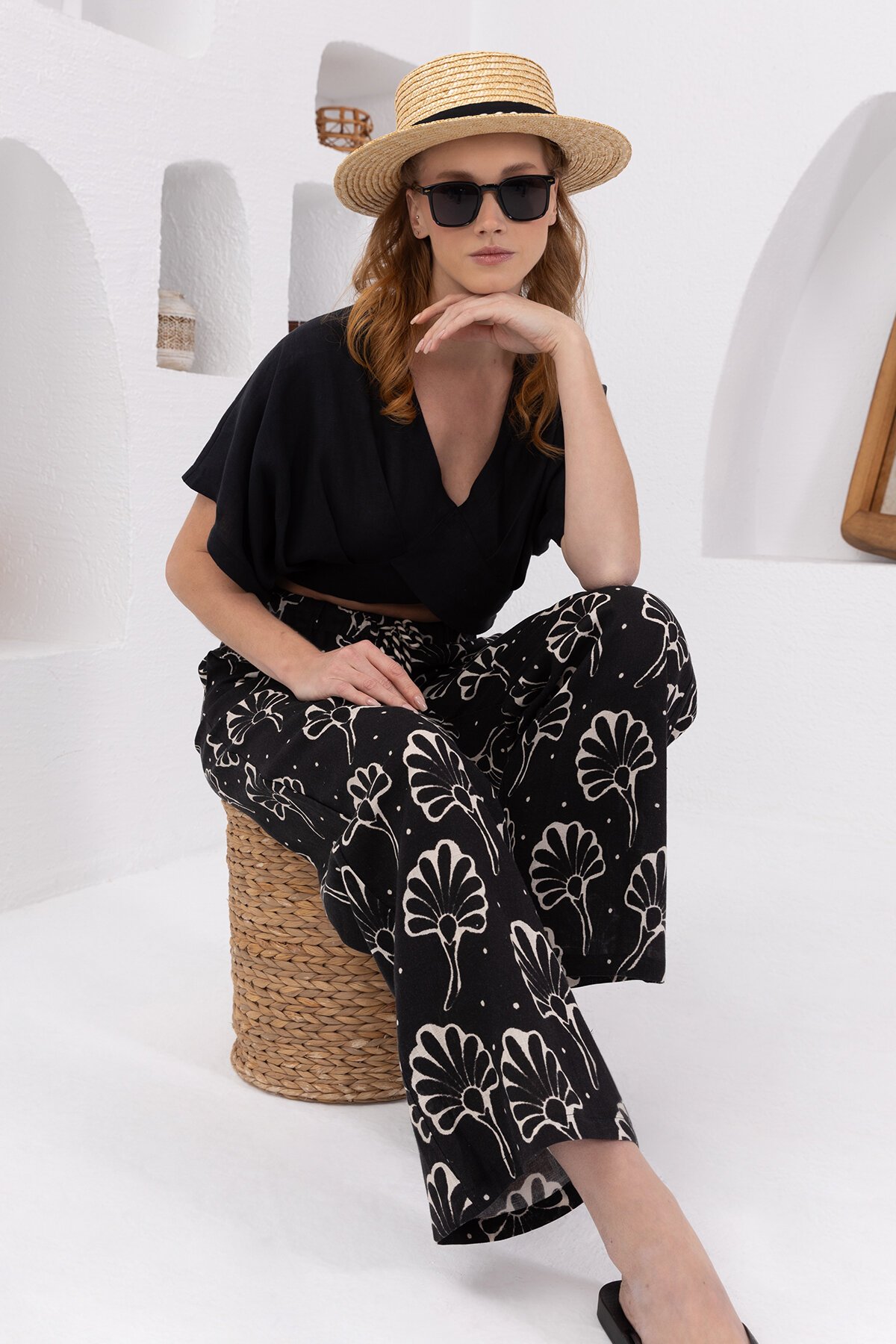 Natur | Keten Pantolon