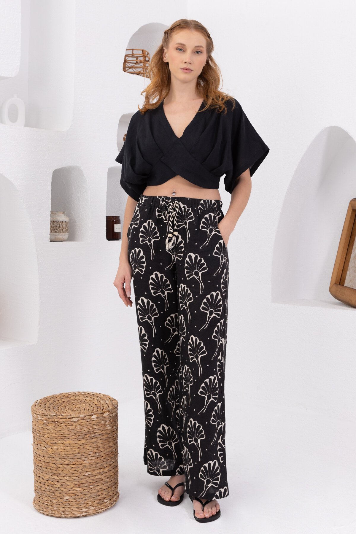 Natur | Keten Pantolon