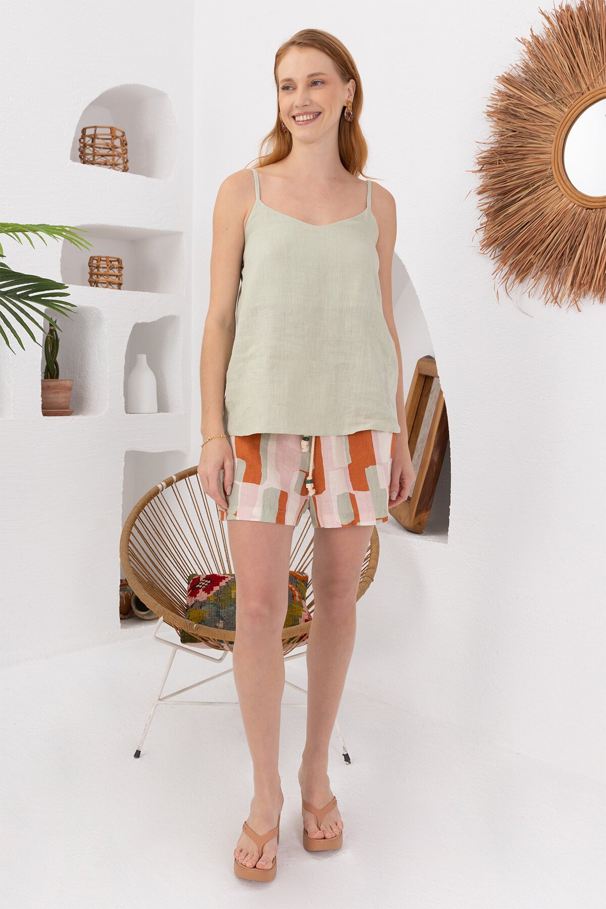 Papaya | Keten Şort