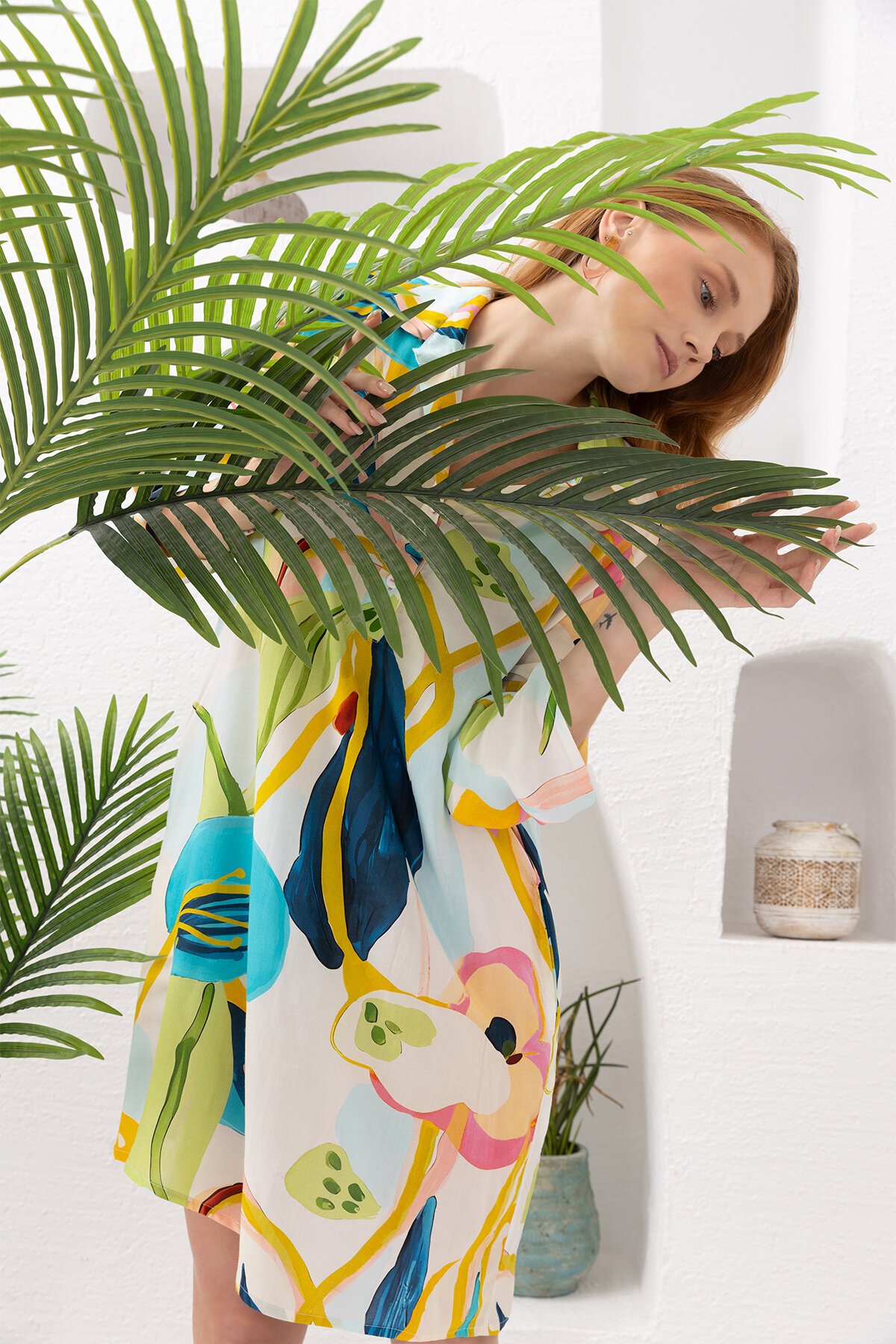 Spring | Viskon Gömlek Elbise