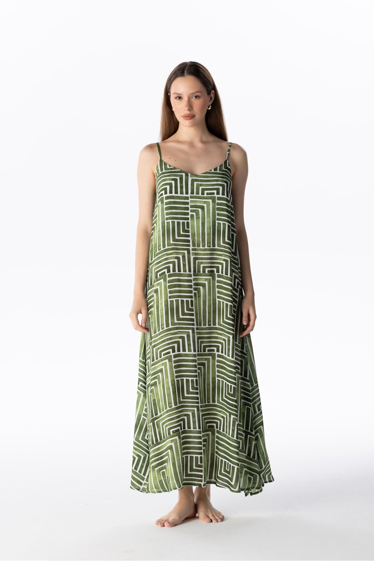 VISCOSE LONG DRESS