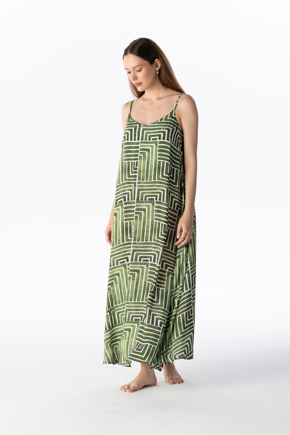 VISCOSE LONG DRESS