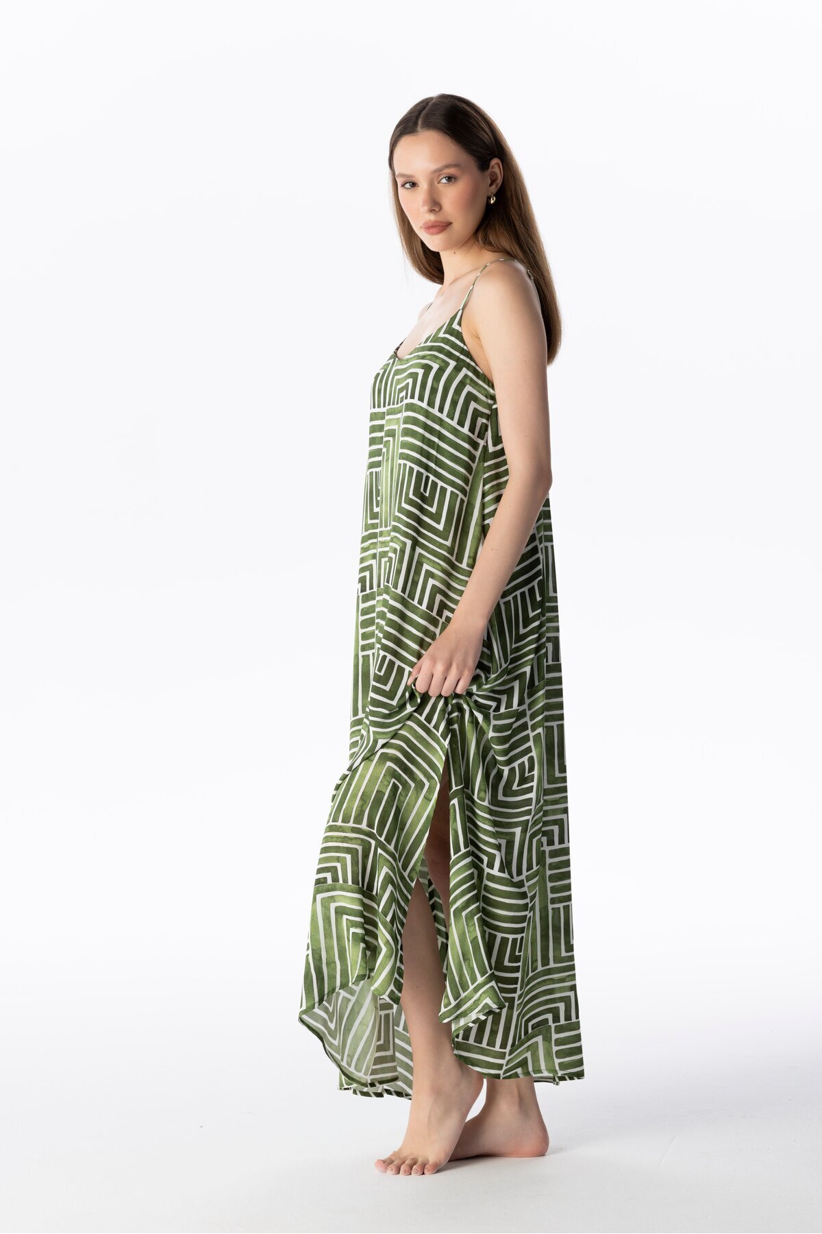 VISCOSE LONG DRESS