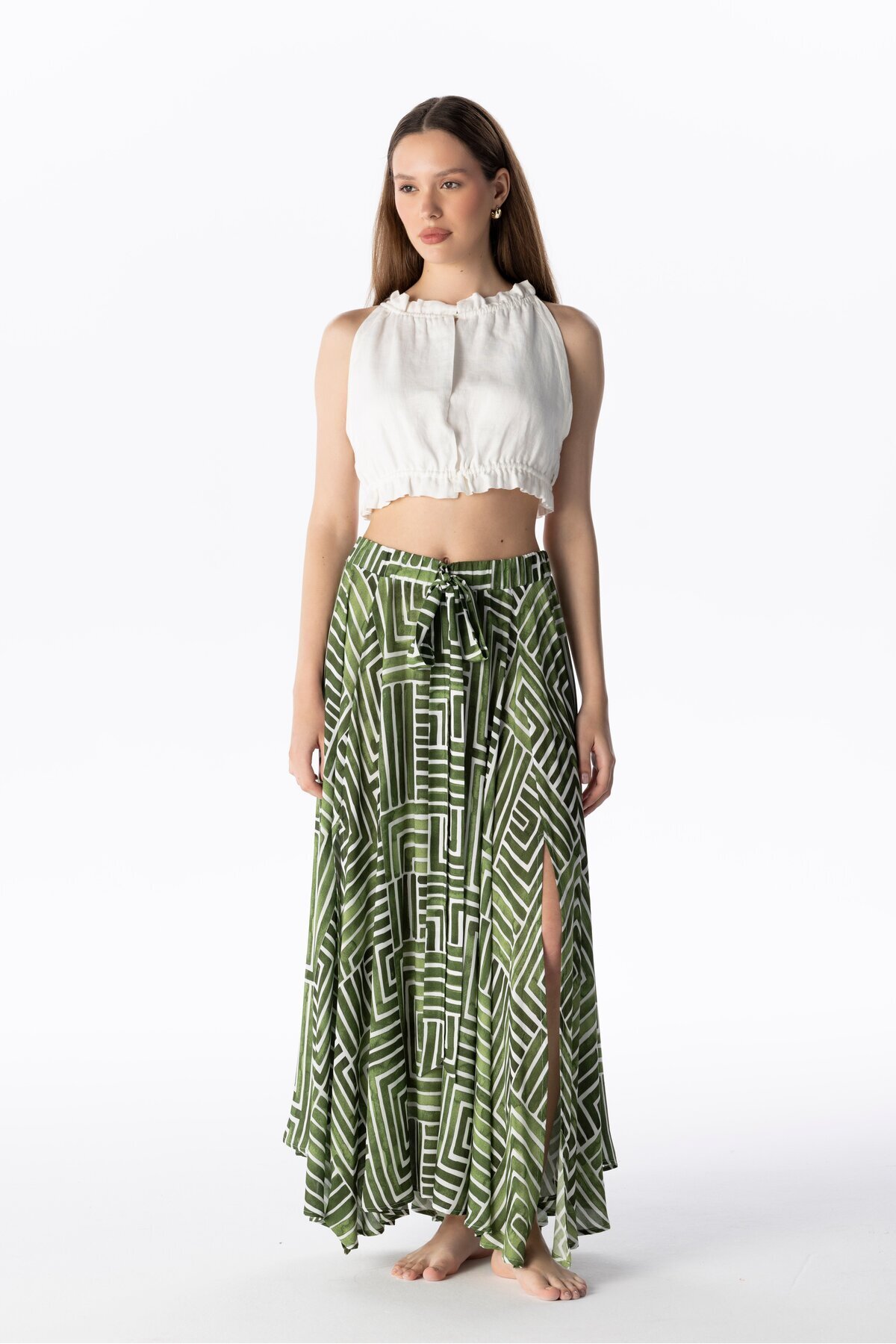 VISCOSE LONG SKIRT