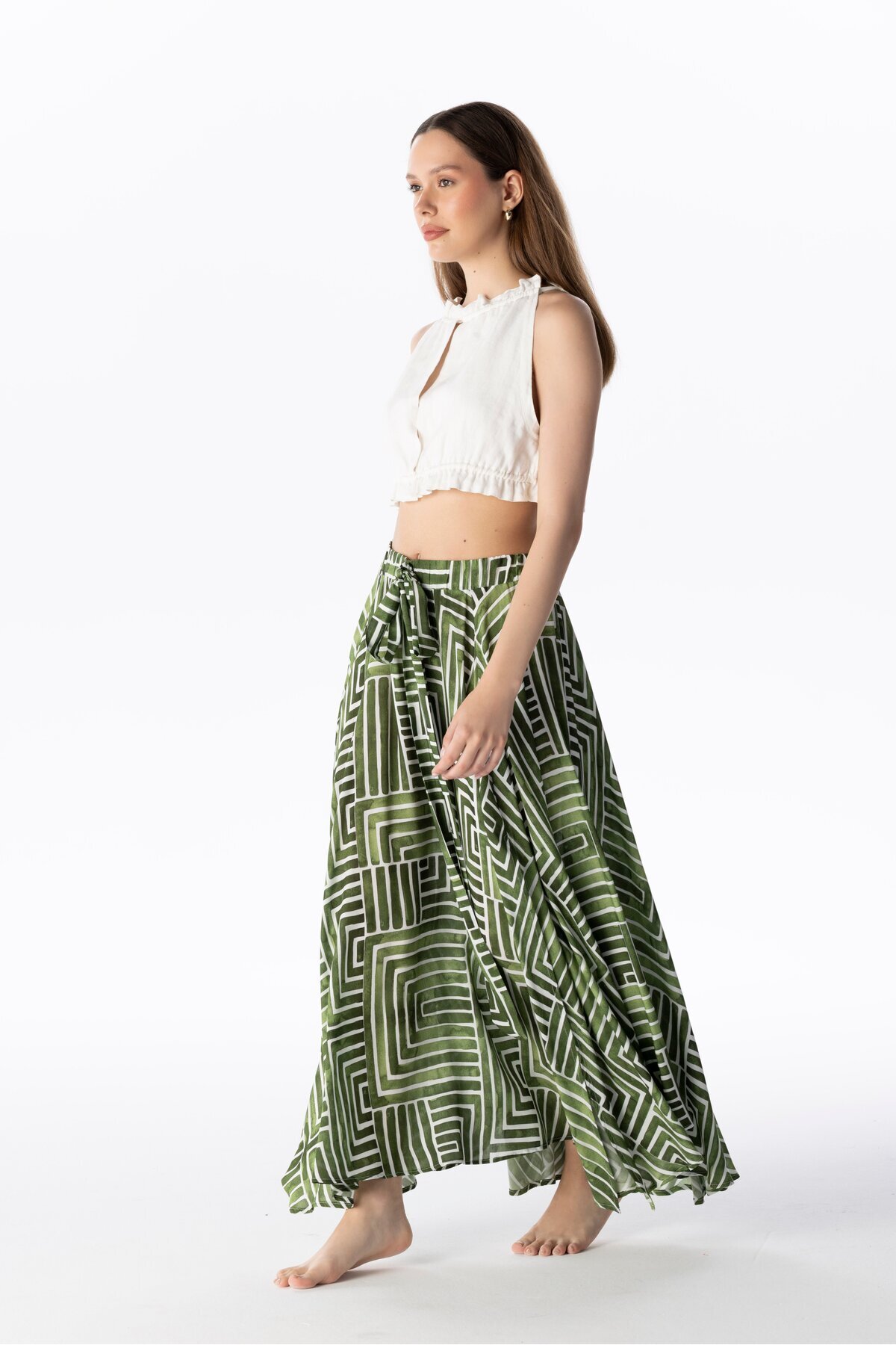 VISCOSE LONG SKIRT