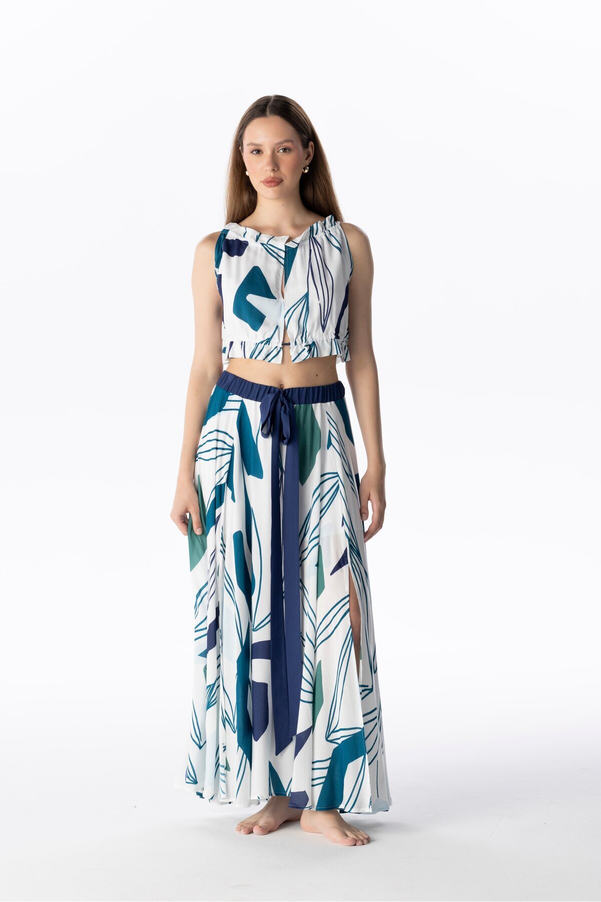 VISCOSE LONG SKIRT