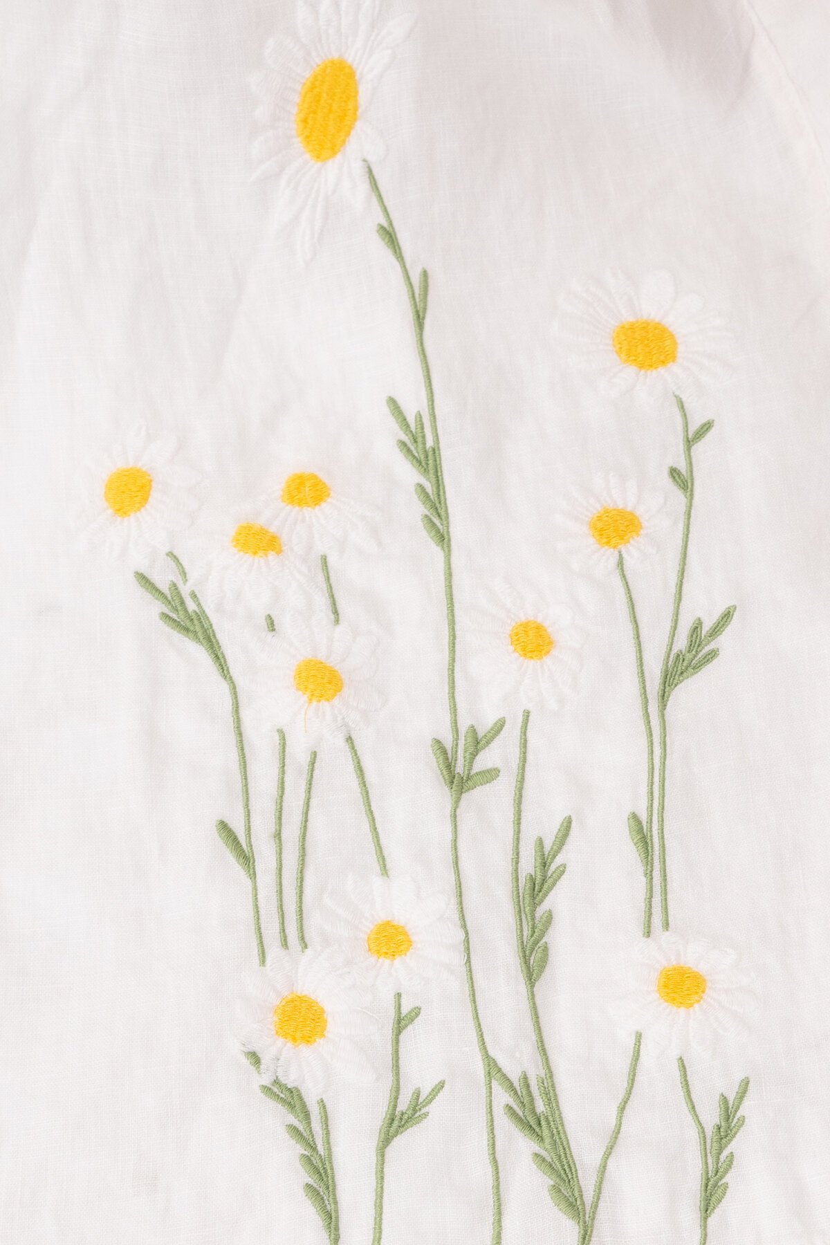 White Daisy | Keten Kimono