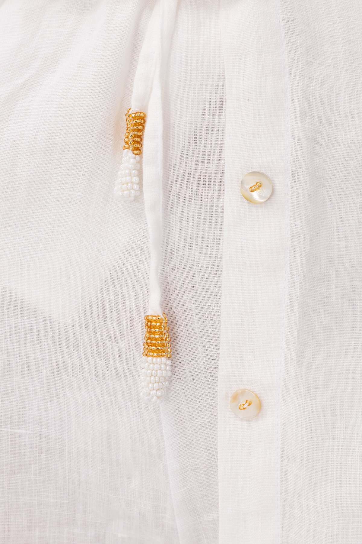 White Daisy | Keten Şort