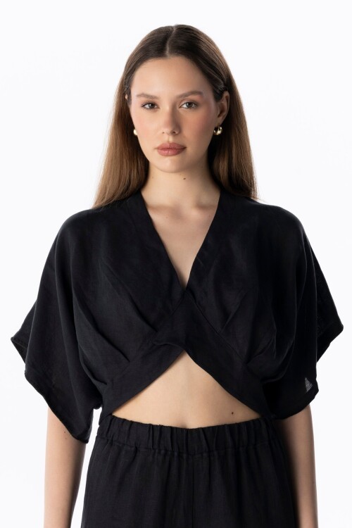 LINEN CROP TOP