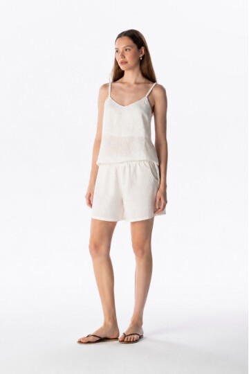 LINEN SHORTS