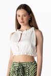 LINEN CROP TOP